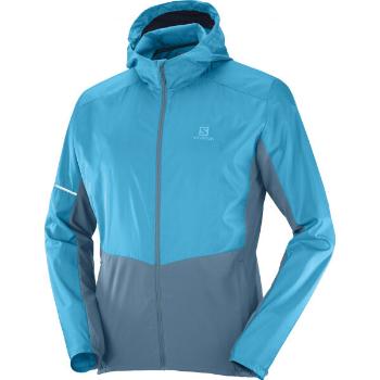 Salomon AGILE FZ  HOODIE M Pánská bunda, modrá, velikost S