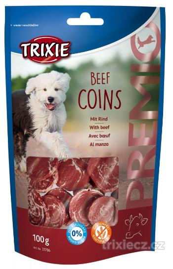 Pochoutka dog BEEF COINS (trixie) - 100g