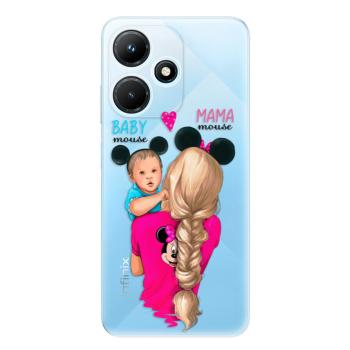 Odolné silikonové pouzdro iSaprio - Mama Mouse Blonde and Boy - Infinix Hot 30i