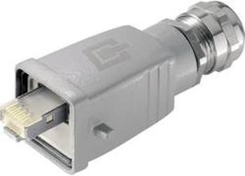 RJ45 konektor Telegärtner J80026A0018 - zástrčka, rovná RJ45 počet pólů: 8P8C, hliník, 1 ks