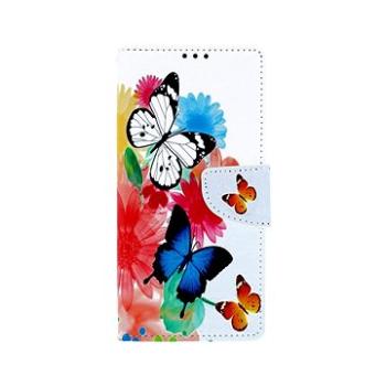 TopQ Xiaomi Redmi Note 9 Pro knížkový Barevný s motýlky 50659 (Sun-50659)