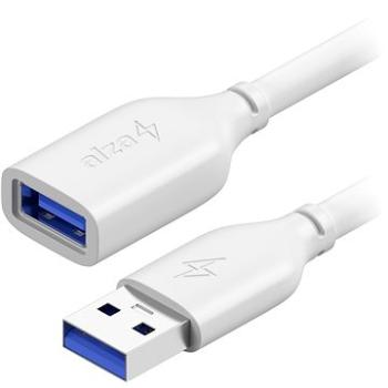 AlzaPower Core USB-A (M) to USB-A (F) 3.0, 0.5m bílý (APW-CBAMAF305W)