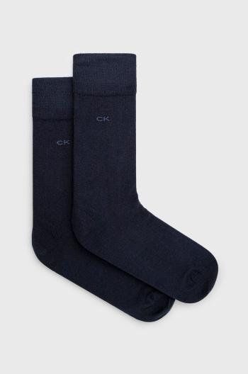 Ponožky Calvin Klein pánské, tmavomodrá barva