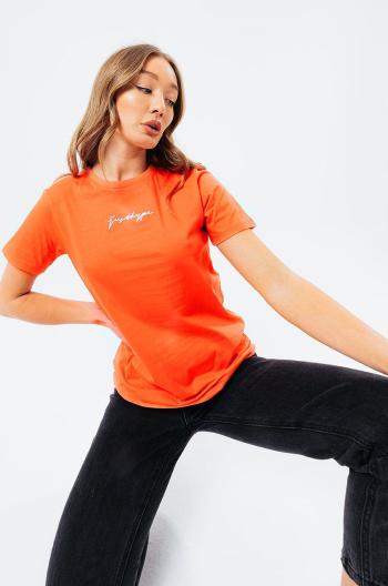 Tričko Hype SIGNATURE dámské, oranžová barva