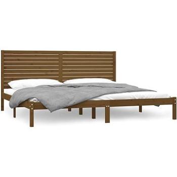 Rám postele medově hnědý masivní dřevo 200 × 200 cm, 3104631 (3104631)