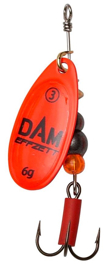 Dam třpytka effzett fluo spinner red - velikost 2 4 g