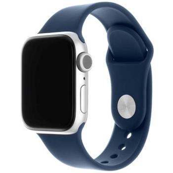 FIXED Silicone Strap SET pro Apple Watch 42/44/45/Ultra 49mm kovově modrý (FIXSST-434-CBBL)