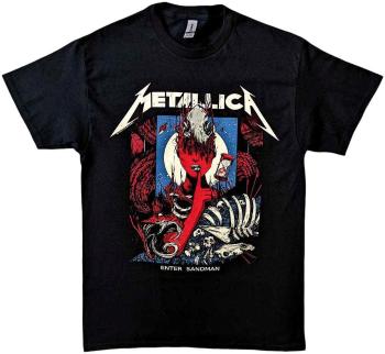 Metallica Tričko Enter Sandman Poster Black L