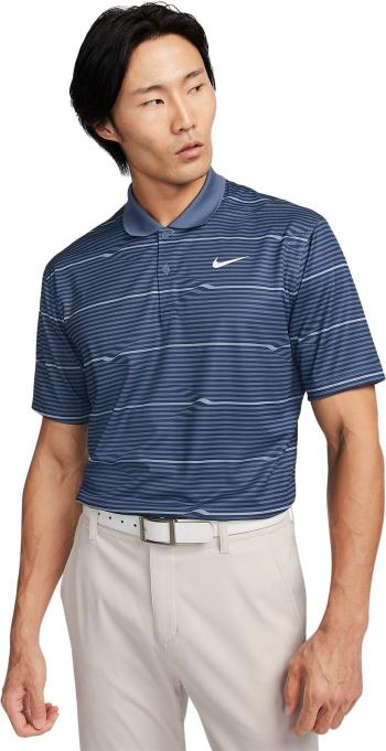 Nike Dri-Fit Victory Ripple Mens Midnight Navy/Diffused Blue/White 2XL Polo košile