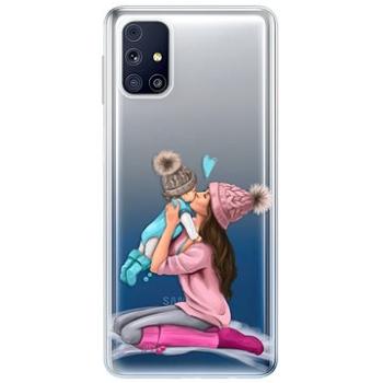 iSaprio Kissing Mom - Brunette and Boy pro Samsung Galaxy M31s (kmbruboy-TPU3-M31s)
