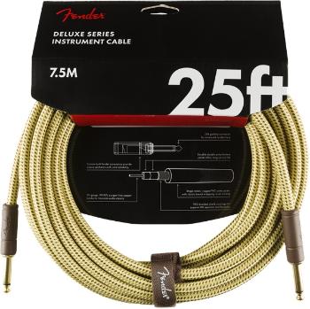 Fender Deluxe Series 25' Instrument Cable Tweed