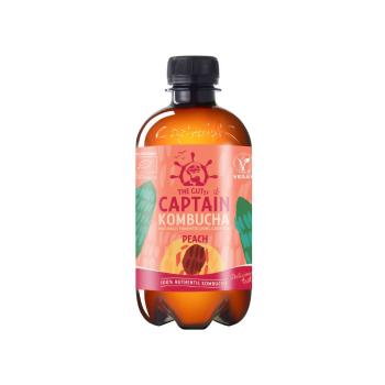 Captain kombucha broskev 400 ml BIO   THE GUTSY