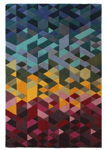 Flair Rugs koberce Ručně všívaný kusový koberec Illusion Kingston Multi - 120x170 cm Vícebarevná
