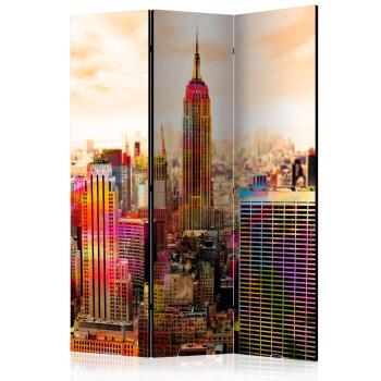 Paraván Colors of New York City III Dekorhome 135x172 cm (3-dílný)