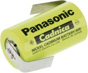 Akumulátor NiCd Panasonic Sub-C s pájecími kontakty, 1700 mAh