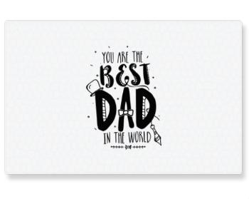 Kuchyňské prkénko The best dad in the world