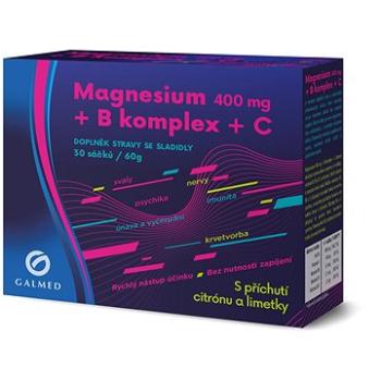 Galmed Magnesium 400mg+B-komplex+Vit.C 30 sáčků (8594058237010)