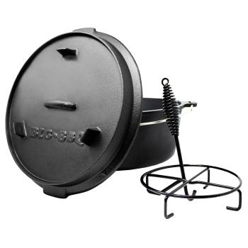 Klarstein Guernsey, prémiový litinový hrnec, 12.0 barbecue hrnec, litina, žíhaný, velikost XL/12 qt/11,5 l