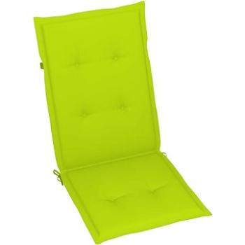 Podušky na zahradní židle 6 ks jasně zelené 120 x 50 x 4 cm (314121)