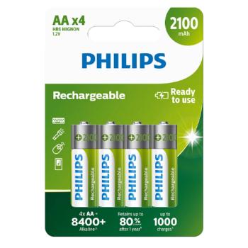 Philips Nabíjecí baterie AA 1,2 V, 4 ks