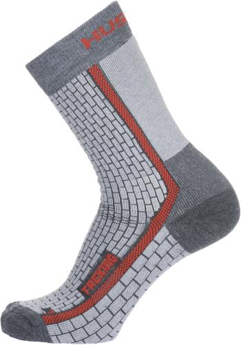 Husky Ponožky  Treking šedá/červená Velikost: L (41-44) ponožky