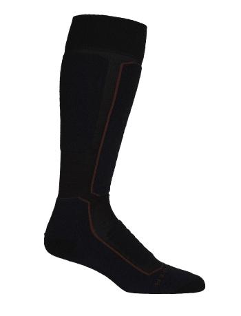 pánské merino ponožky ICEBREAKER Mens Ski+ Medium OTC, Black/Royal Navy/Espresso velikost: XL