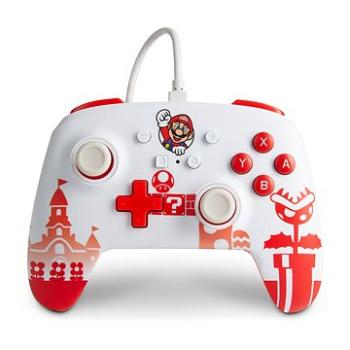 PowerA Enhanced Wired Controller for Nintendo Switch - Mario Red/White (1519186-02)