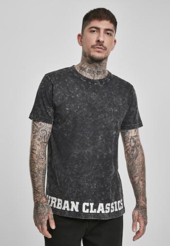 Urban Classics Acid Washed Logo Tee black - S