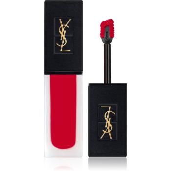 Yves Saint Laurent Tatouage Couture Velvet Cream vysoce pigmentovaná krémová rtěnka s matným efektem odstín 205 Rouge Clique 6 ml