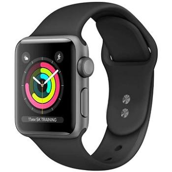 Repasované Apple Watch Series 4 40mm Vesmírně černý hliník s černým sportovním řemínkem (RND-W41140)