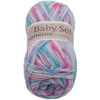 Baby soft multicolor 100g - 601 bílá, růžová, sv.modrá (6855)