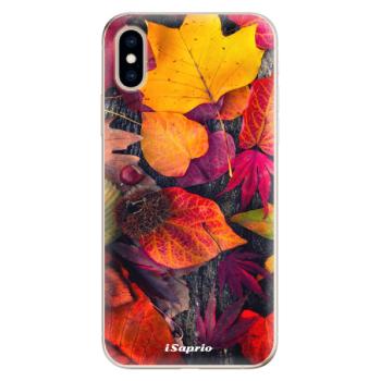 Odolné silikonové pouzdro iSaprio - Autumn Leaves 03 - iPhone XS