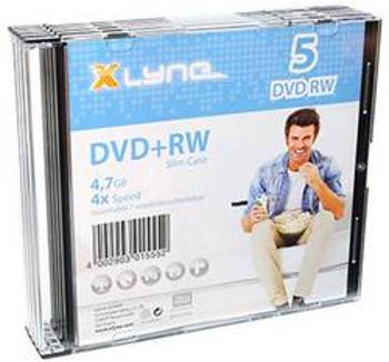 DVD+RW 4.7 GB Xlyne 6005000S, přepisovatelné, 5 ks, Slimcase