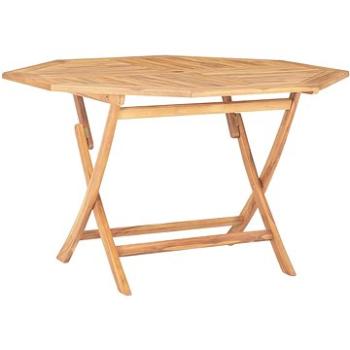  Skládací zahradní stůl 120 x 120 x 75 cm masivní teakové dřevo (49435)