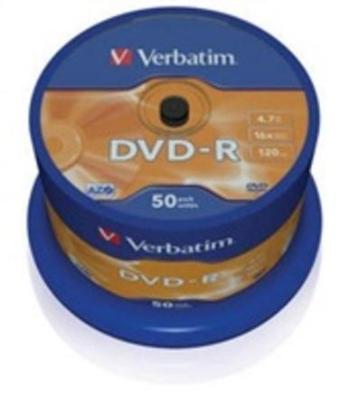 Verbatim DVD-R 4,7GB 16x, AZO, spindle, 50ks (43548), 43548