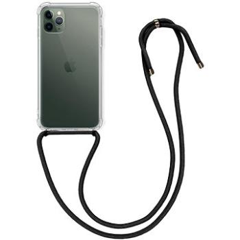 TopQ iPhone 11 Pro silikon s černou šňůrkou průhledný 49692 (Sun-49692)
