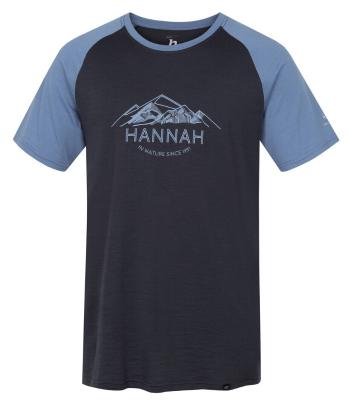 Hannah TAREGAN asphalt/blue shadow Velikost: XL pánské tričko s krátkým rukávem