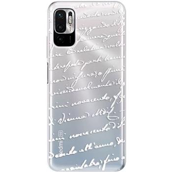 iSaprio Handwriting 01 - white pro Xiaomi Redmi Note 10 5G (hawri01w-TPU3-RmN10g5)