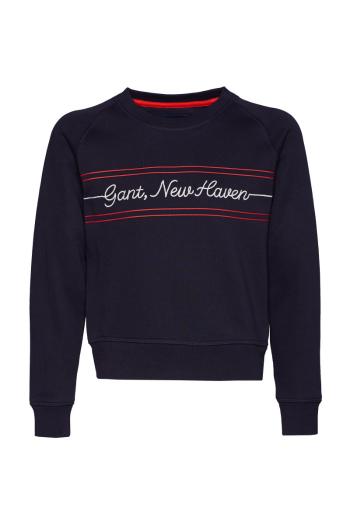 MIKINA GANT D1. GANT SCRIPT C-NECK SWEAT modrá 122/128