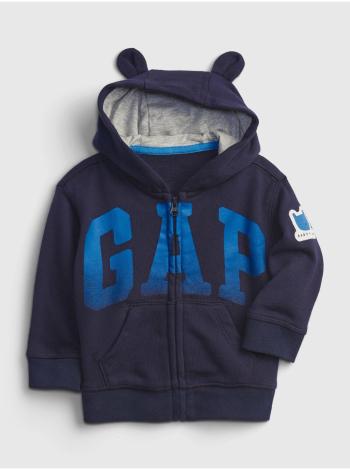 Modrá klučičí baby mikina GAP Logo bear hoodie