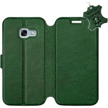 Flip pouzdro na mobil Samsung Galaxy A3 2017 - Zelené - kožené -   Green Leather (5903226527052)