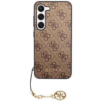 Guess 4G Charms Zadní Kryt pro Samsung Galaxy S23 Brown (GUHCS23SGF4GBR)