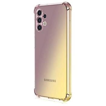 TopQ Kryt Samsung A13 silikon Shock duhový purpurovo-žlutý 72157 (Sun-72157)