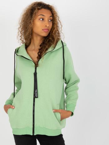 SVĚTLE ZELENÁ MIKINA S KAPUCÍ AP-BL-AP-3003.31-LIGHT GREEN Velikost: L/XL