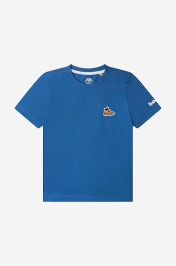 Dětské bavlněné tričko Timberland Short Sleeves Tee-shirt červená barva