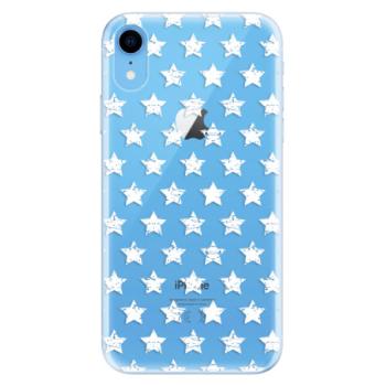 Odolné silikonové pouzdro iSaprio - Stars Pattern - white - iPhone XR