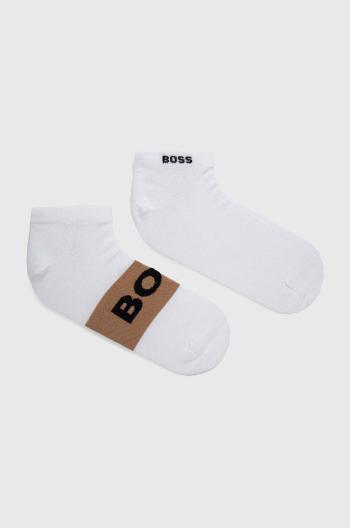 Ponožky BOSS 2-pack pánské, černá barva, 50469720