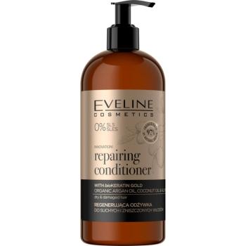 Eveline Cosmetics Organic Gold regenerační kondicionér pro suché a poškozené vlasy 500 ml