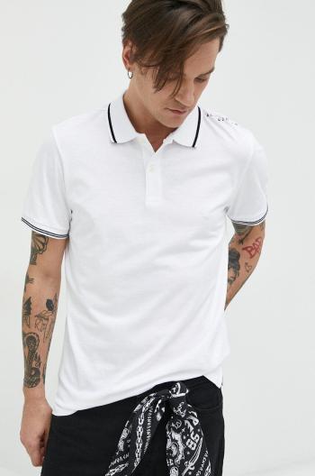 Bavlněné polo tričko Jack & Jones JJESTAR bílá barva, s potiskem, 12221708