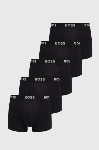 Bavlněné boxerky BOSS 5-pack černá barva, 50475391